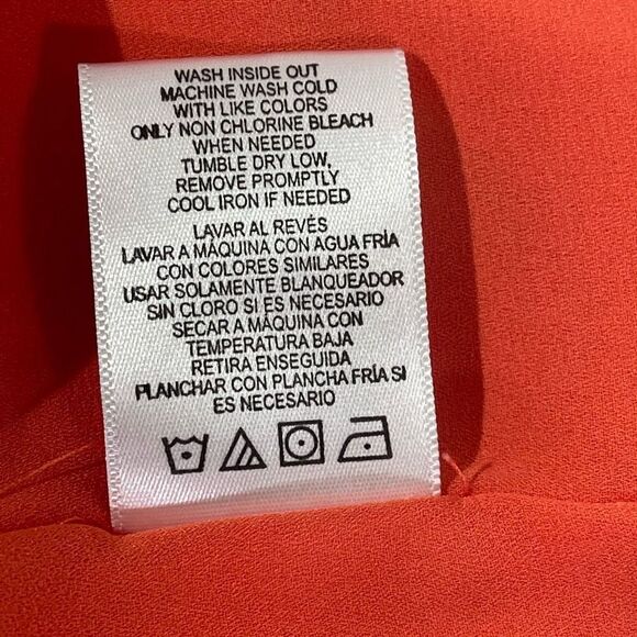 Sam Edelman Women's Rhinestone Spaghetti Strap Tank Tops Orange Size Small - Picture 7 of 12